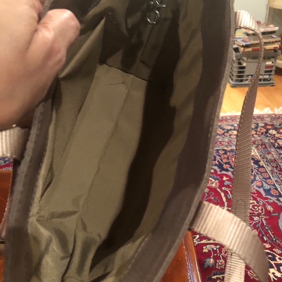 Longaberger Napa Stripe Leather Trim Purse - Picture 3 of 6